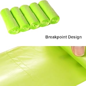 green trash bags