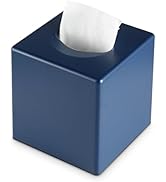 Y-in Hand Tissue Box Cover, Square Facial Tissue Holder Storage for Bathroom Vanity, Countertops,...