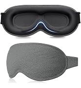 Gritin 100% Blackout Sleep Eye Mask for Women Men,Zero Eye Pressure Sleeping Mask-Ergonomic Desig...