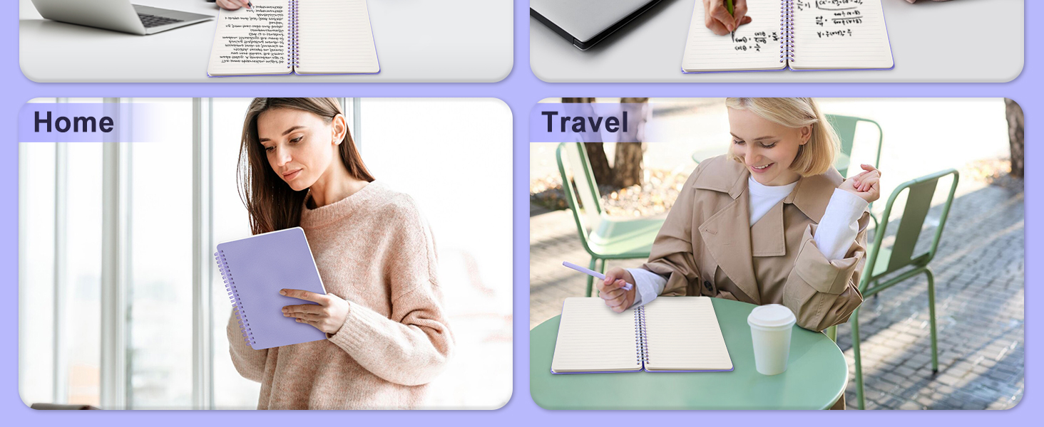 hardcover spiral notebooks are suitable for school, college, office, home, business, and lab