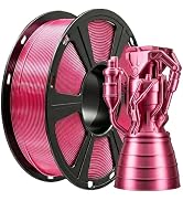 TEQStone Metallic PETG Filament 1.75mm, 3D Printer Filament with Stunning Metal Luster, +/- 0.02m...