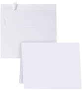 Janvale Blank Cards and Envelopes 4x6, 30 Pack White Invitation Cardstock with 30 Pack Envelopes,...