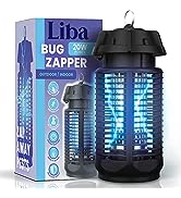 LiBa Electric Bug Zapper, Outdoor & Indoor Insect Killer with Switch – 4000V Powerful Grid, 20W E...