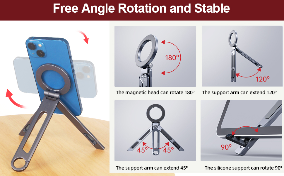 magnetic phone tripod