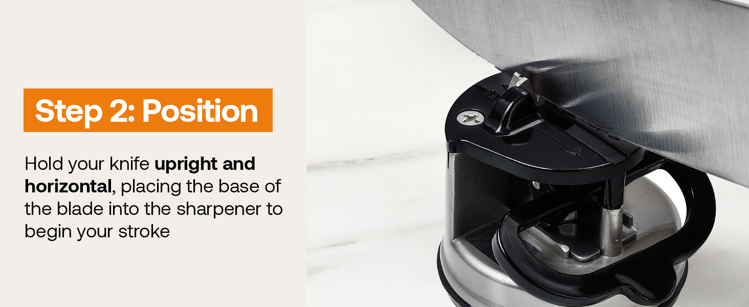 AnySharp EDITIONS Hands Free Knife Sharpener Easy to Use Sharpening Tool