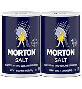 Morton Plain Salt, All-Purpose, Non-Iodized Salt, Ideal for Cooking & Table Use, (26 oz), 2-Pack