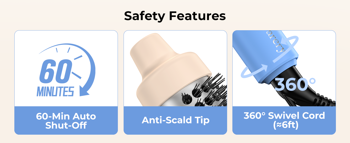 heated round brush for short hair