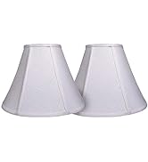 Double Tootoo Star White Lamp Shade Set of 2, Large Barrel Lampshade for Floor Light and Table La...