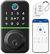 Nyboer Smart Keypad Deadbolt Door Lock with Fingerprint for Front Door | 7 in 1 Keyless Entry wit...