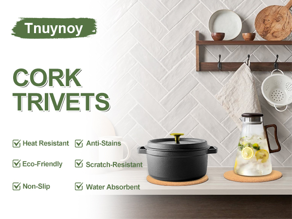 Cork Trivets for Hot Dishes