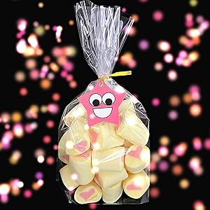 9x11basket gift bag clear big favor bags birthday bottom gusset cellophane treat candy bags,
