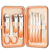 Manicure Set, 10 pcs High-Carbon Steel Nail Clippers Set, Portable Mini Manicure and Pedicure Kit...