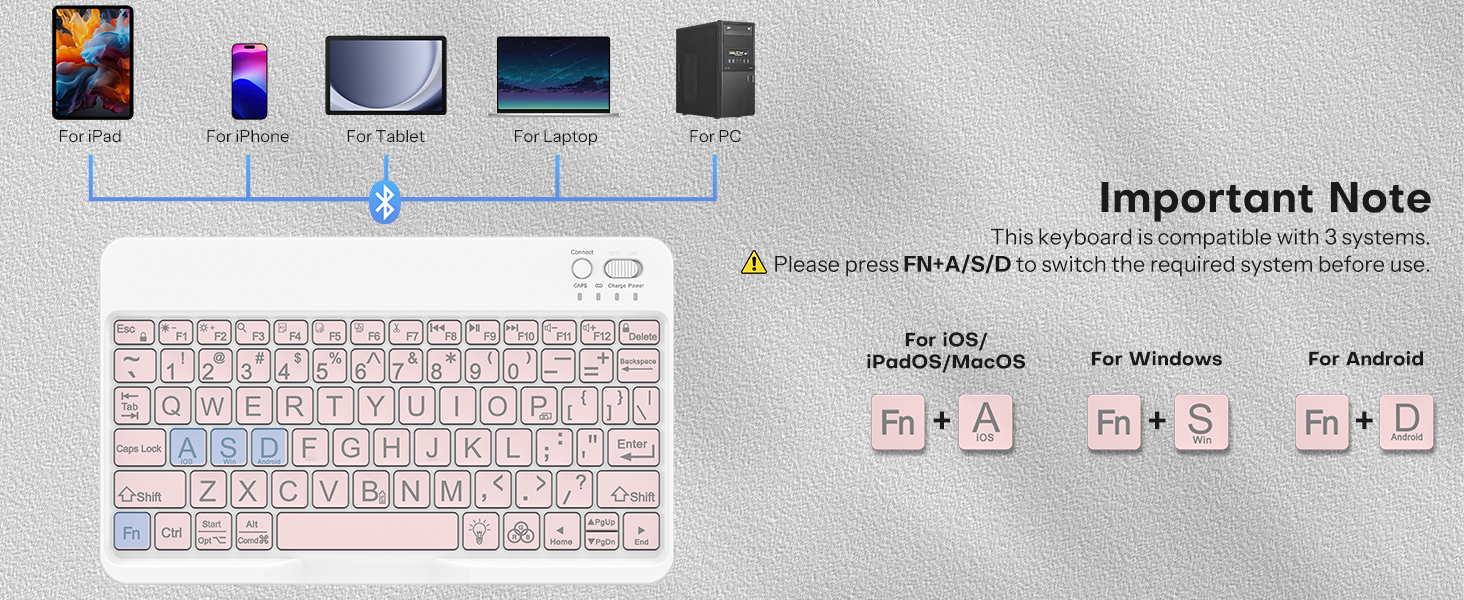 large print bluetooth keyboard