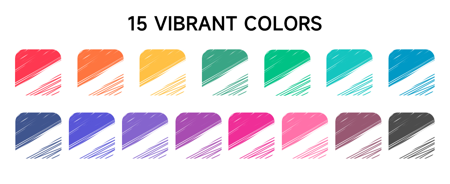 15 vivid colors