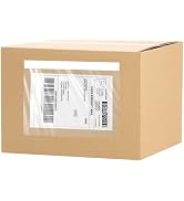 InPoetry 7.5”x5.5” Shipping Label Sleeves, Clear Adhesive Shipping Label Pouches, Packing List En...
