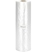 Immuson 12" x 20" Plastic Produce Bag on a Roll Food Storage Bags Clear Plastic Produce Bag for F...