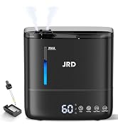 JRD Humidifiers for Bedroom, Ultrasonic Humidifier 4L for Large Room, Cool Mist Top-Fill, 40H Run...