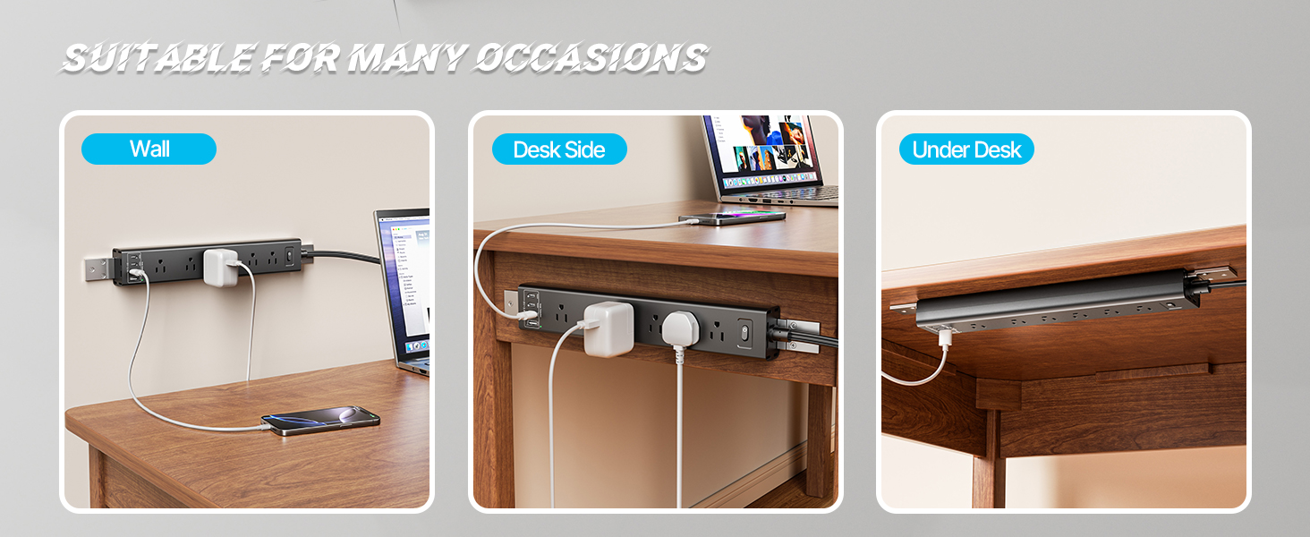 wall mounted extension cord