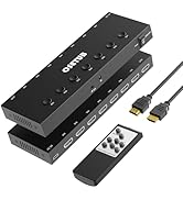 HDMI Switch 7 in 1 Out 4K@60Hz, 7 Port HDMI Switcher Selector Support HDR & HDCP 2.2 & Full 3D Co...