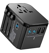 Universal Travel Adapter International Plug - European Travel Plug Adapter Worldwide US AUS EU UK...