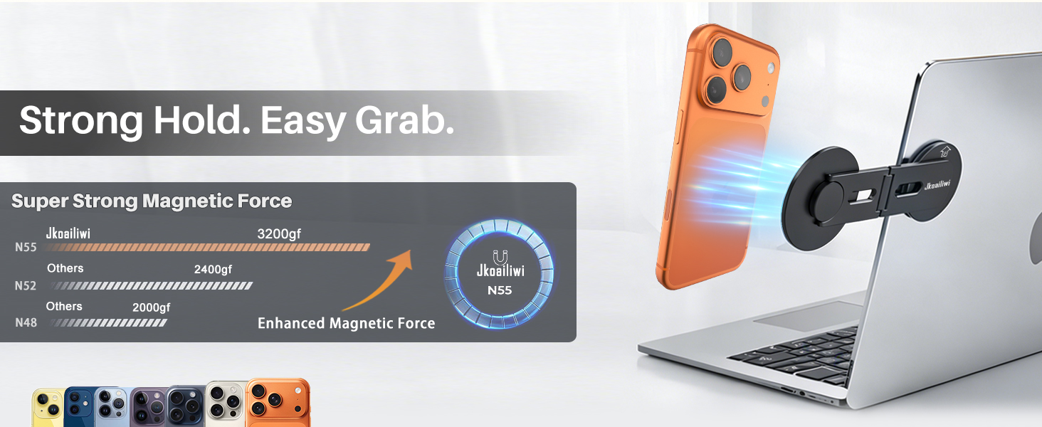 Magnetic Laptop Phone Mount