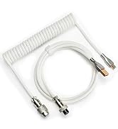 ZDawnn Braided Keyboard Cables 1.5m Coiled Type-C to USB A with Detachable Aviator Connector.for ...