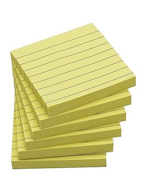 lined sticky note 3x4