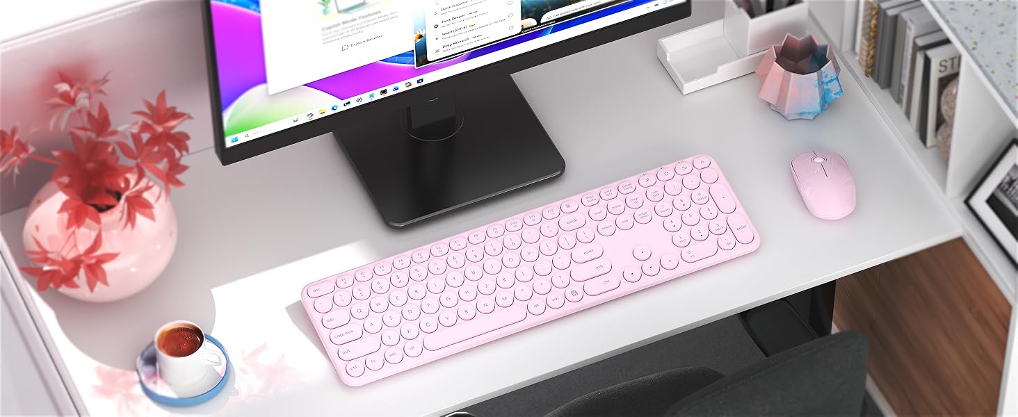 Wireless Keyboard & Mouse Set for the Modern Desk