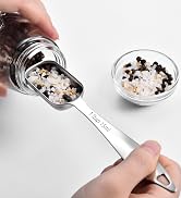 18/8 Stainless Steel Measuring Spoons: Doosu Heavy Duty Rectangular Spoon Square Teaspoon Tablesp...