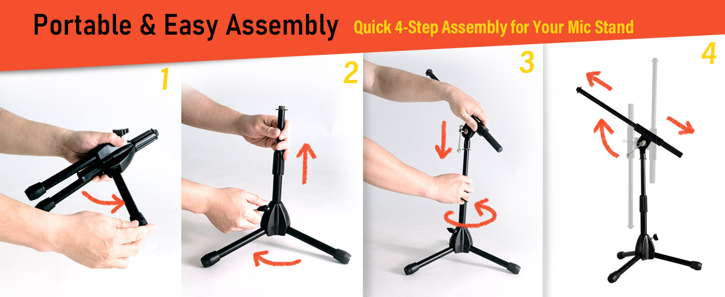 microphone holder desktop tabletop drum amp podcasting streaming gaming studio recording microfono