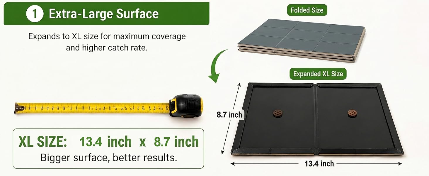 Carefully peel apart the protective film or lift the board open to expose the sticky surface.