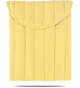 Linpr Puffy Laptop Sleeve 15-16 Inch Yellow, Protective Carrying Case for Men and Women, Cute Cas...