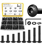 Fgruh 560PCS M6 Hex Socket Button Head Bolt Assortment Kit, M6-1.0x10/12/14/16/20/25/30/35 mm But...