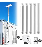 for Starlink Mini RV Ladder Mount Kit,Adjustable for Starlink Mini Flag Pole Mount with Adapter &...