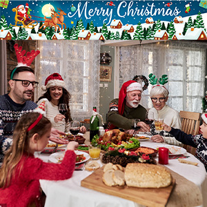 Christmas decoration banner outdoor