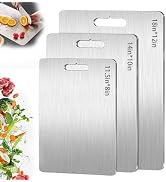 Titanium Cutting Board Set of 3, 2025 New Upgrade 100% Pure Titanium Cutting Boards for Kitchen, ...