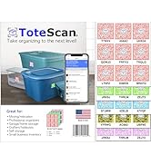 ToteScan Intelligent QR Labels for Organization/Moving/Storage (45 Unique Labels, 2.5