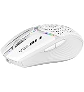 Uciefy Bluetooth Wireless Mouse, (BT5.0/5.1+2.4GHz) USB C Rechargeable LED Mouse Battery Level Vi...