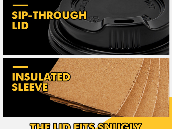 12 oz coffee cups with lids