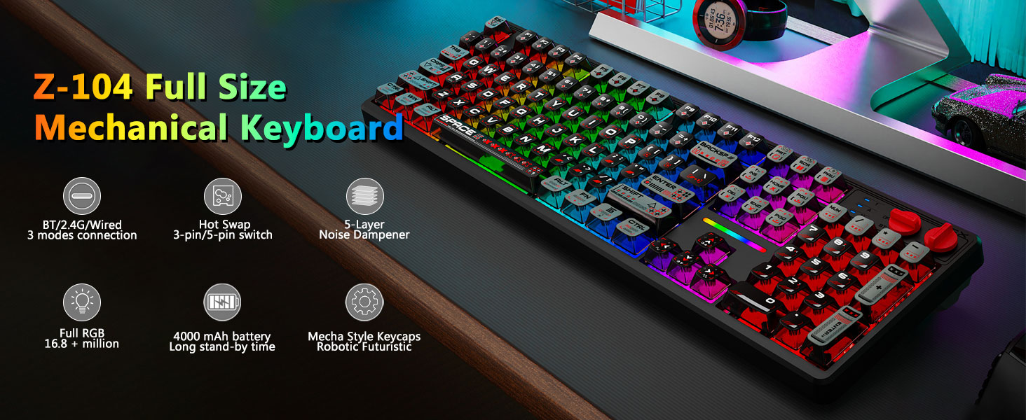 wireless gaming keyboard