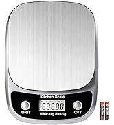 GRAM PRES Food Kitchen Scale Digital Weight Grams and Oz,Professional Small Digital Kitchen Food ...