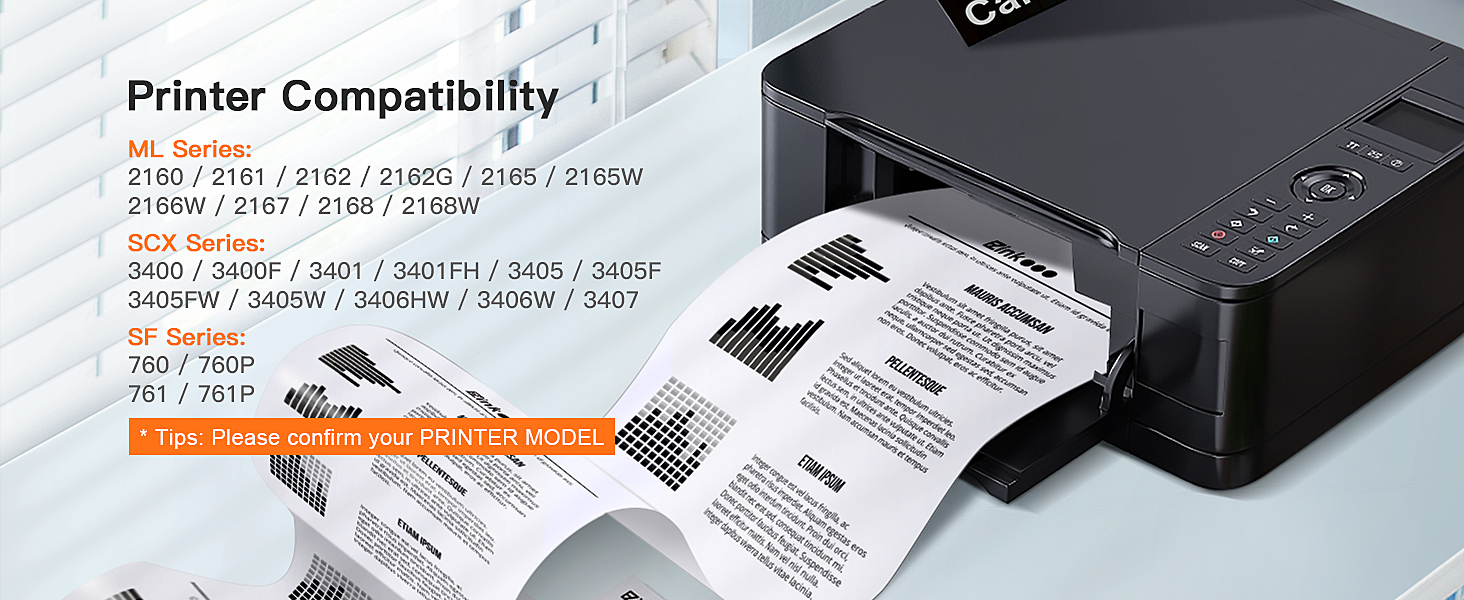 Samsung MLT-D101S 101S MLTD101S to use with ML-2166W ML-2160 Compatible Toner Cartridge