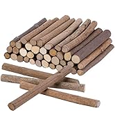 Pllieay 60 Pack 4 Inch Long 0.3-0.5 Inch in Diameter Wood Log Sticks Natural Twigs Sticks Wood Cr...