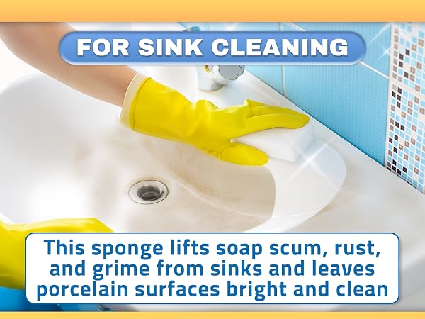 Bulk value pack of 50 reusable magic sponges saves money on everyday household cleaning tasks