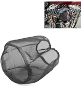 YAWUROU Car Air Intake Filter Sock Cover, Waterproof Dust-Proof High Flow Cold Air Filter Wrap, C...