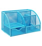 Exerz Desk Organizer/Mesh Desk Tidy Caddy/Pencil Holder Multifunctional