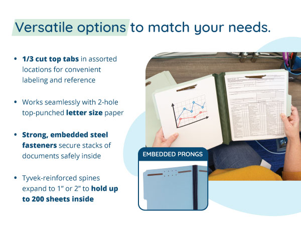 pressboard folder options