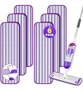 Reusable Mop Pads Refills for Swiffer PowerMop - Microfiber Wet Pads Refill Spray Mop Reusable Pa...