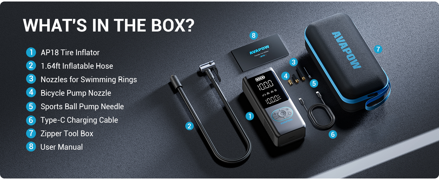 Tire Inflator Portable Air Compressor