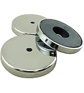 Master Magnetics Ceramic Round Base Magnet Pack with Hole, Ideal for Securing Items in Home, Shop...